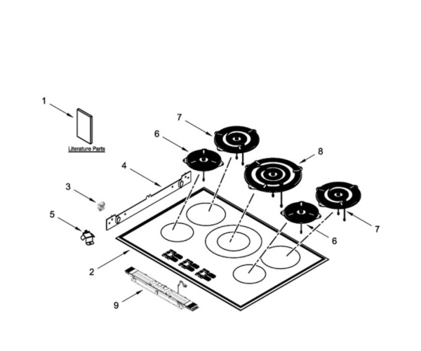 Whirlpool W11560536 Hot Plate